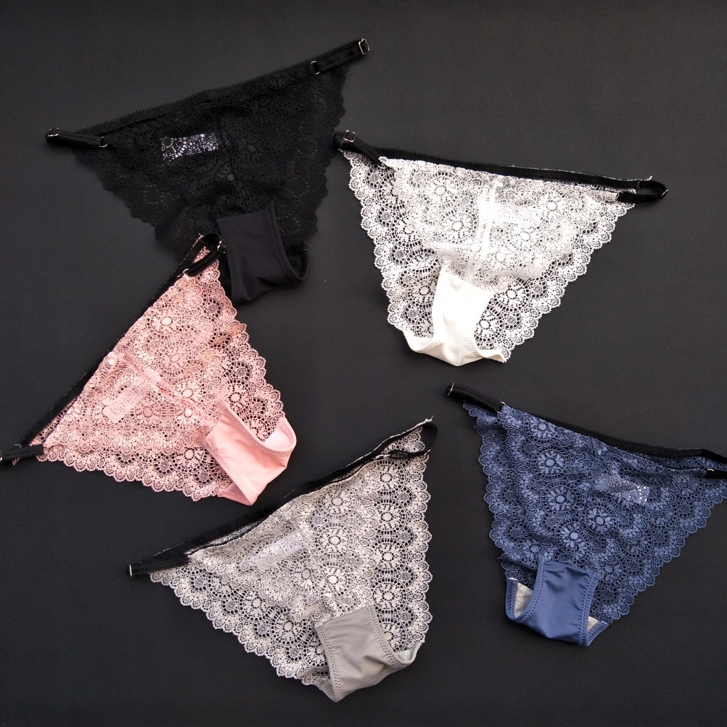 蕾絲細帶窄邊內褲(5色)