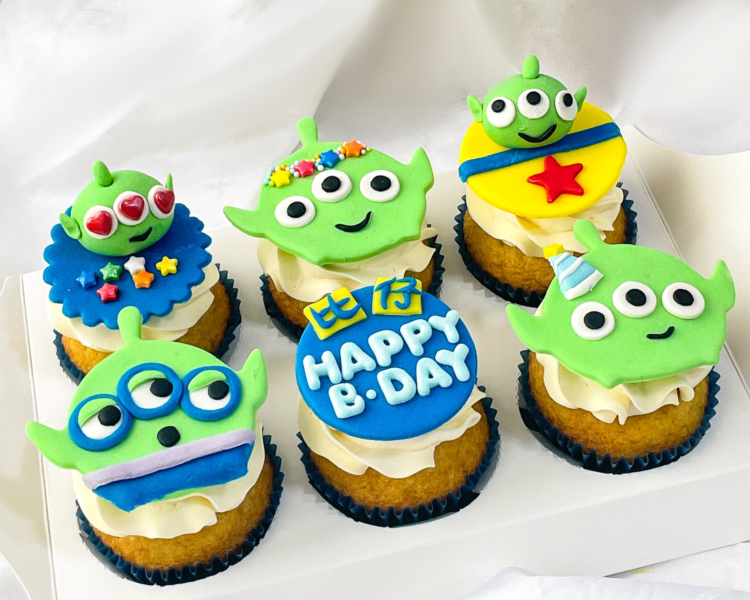 三眼仔糖皮奶油霜杯子蛋糕