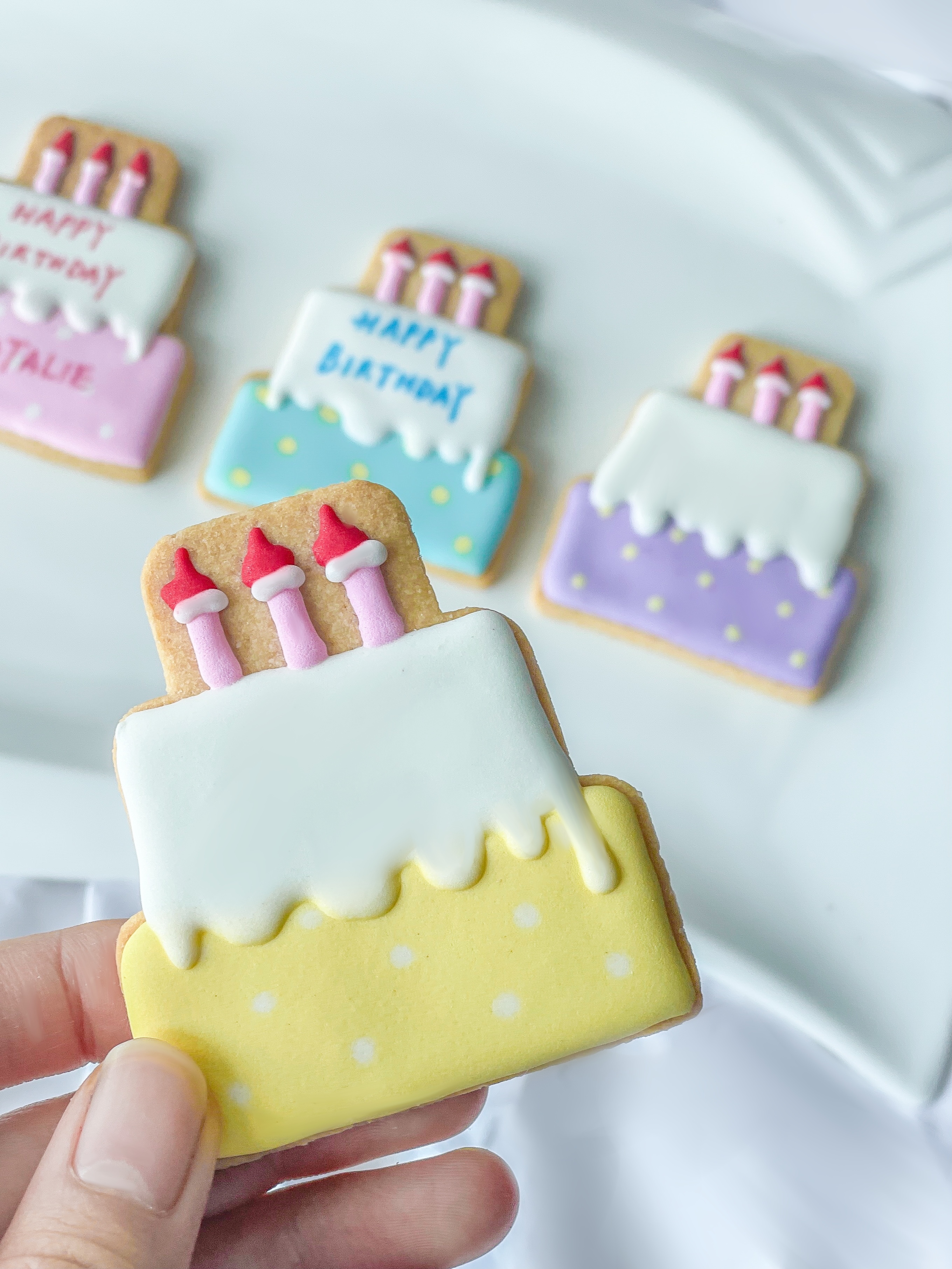 生日蛋糕糖霜曲奇餅