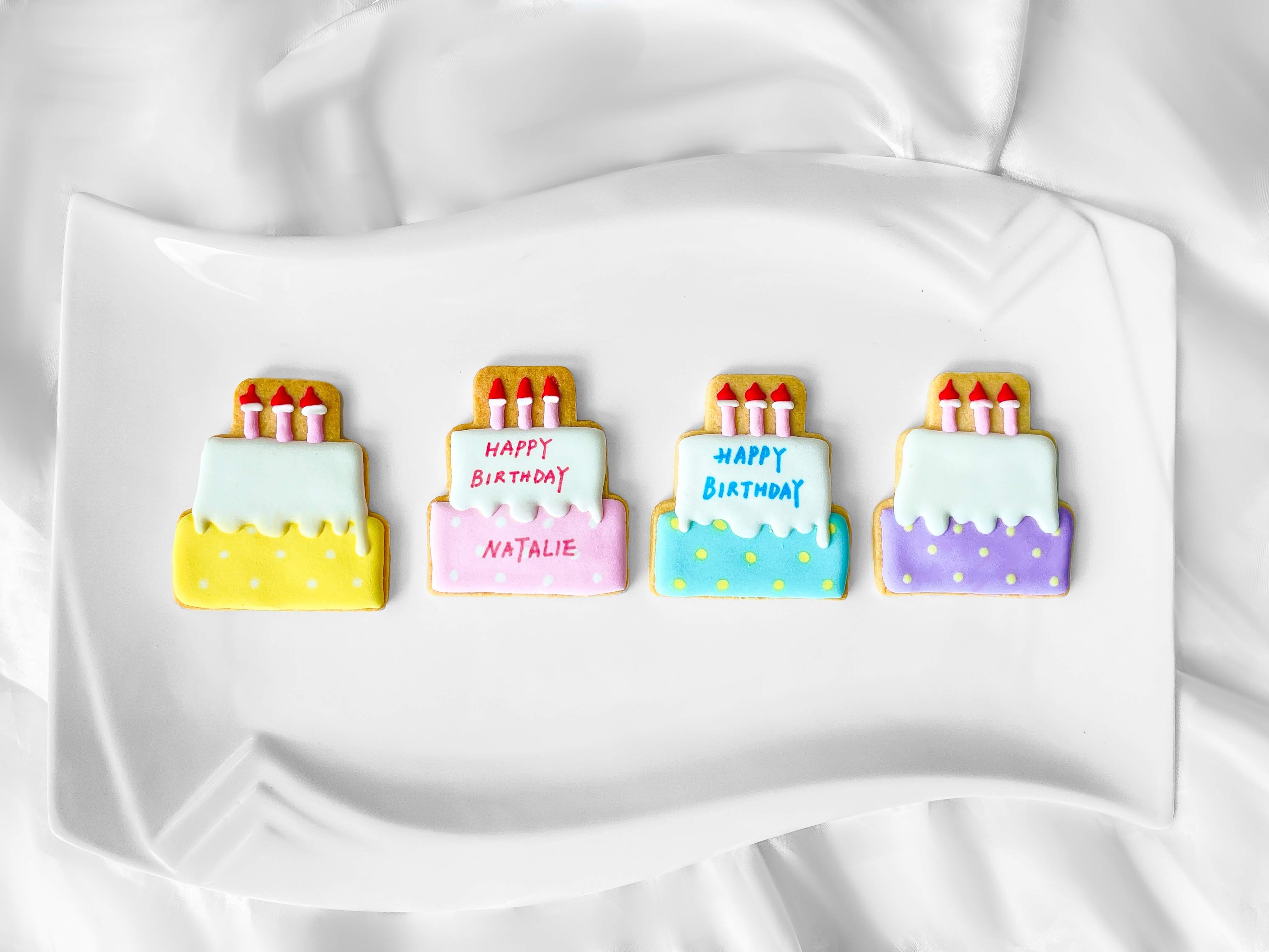 生日蛋糕糖霜曲奇餅