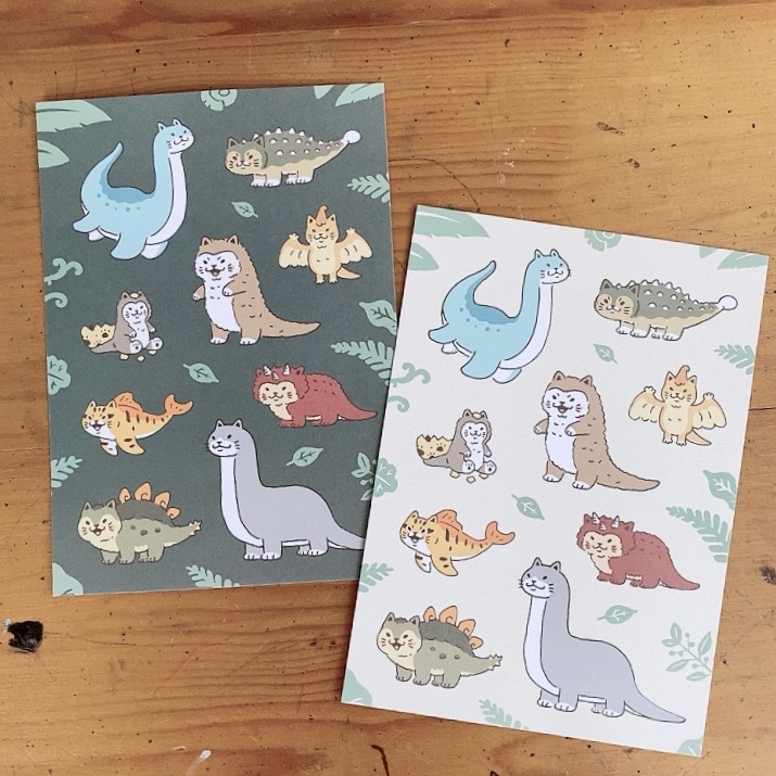 貓貓龍 明信片｜白色吉米 臺灣