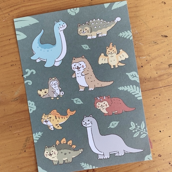 貓貓龍 明信片｜白色吉米 臺灣