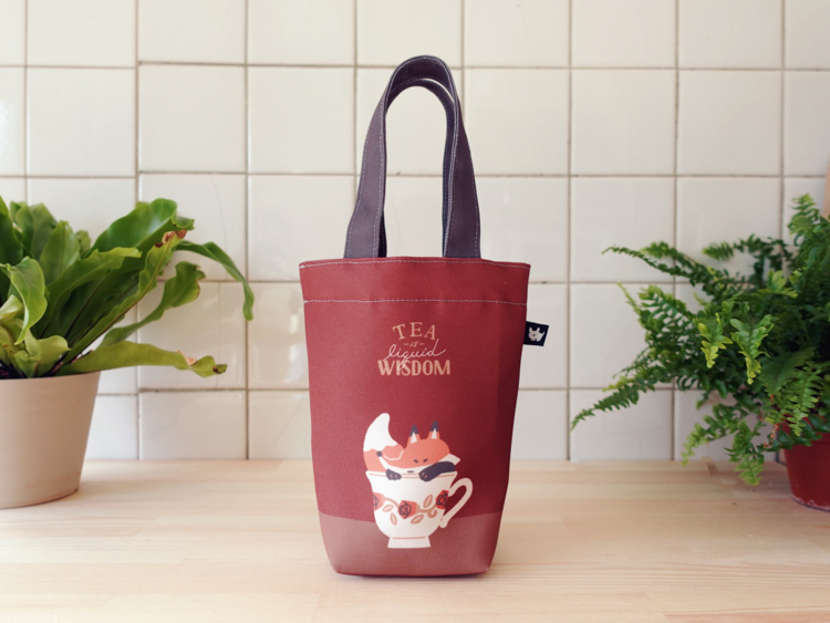 小黃間｜萬用環保提袋｜英式紅茶狐狸