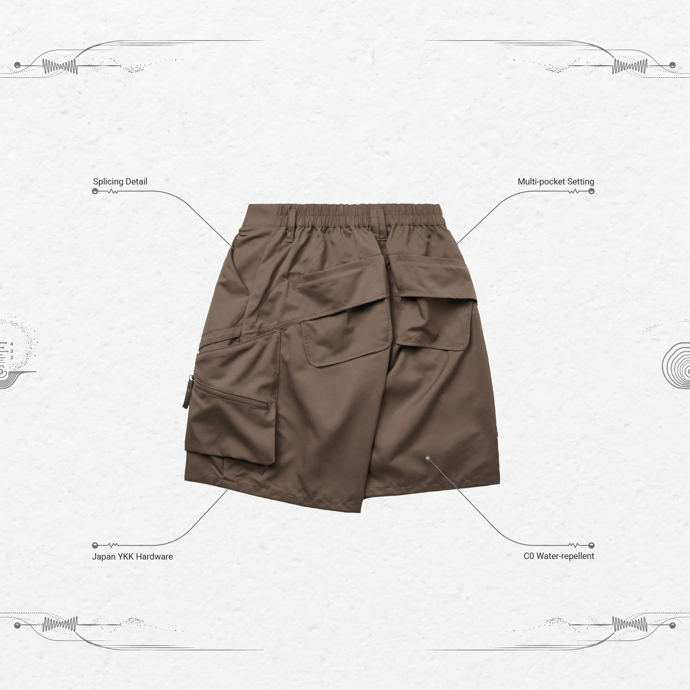 パンツ GOOPiMADE   M-Form Utility Shorts  size2 GOOPiMADE “MZ-O1” M-FORM utility short | GRAY | SEVENSTORE