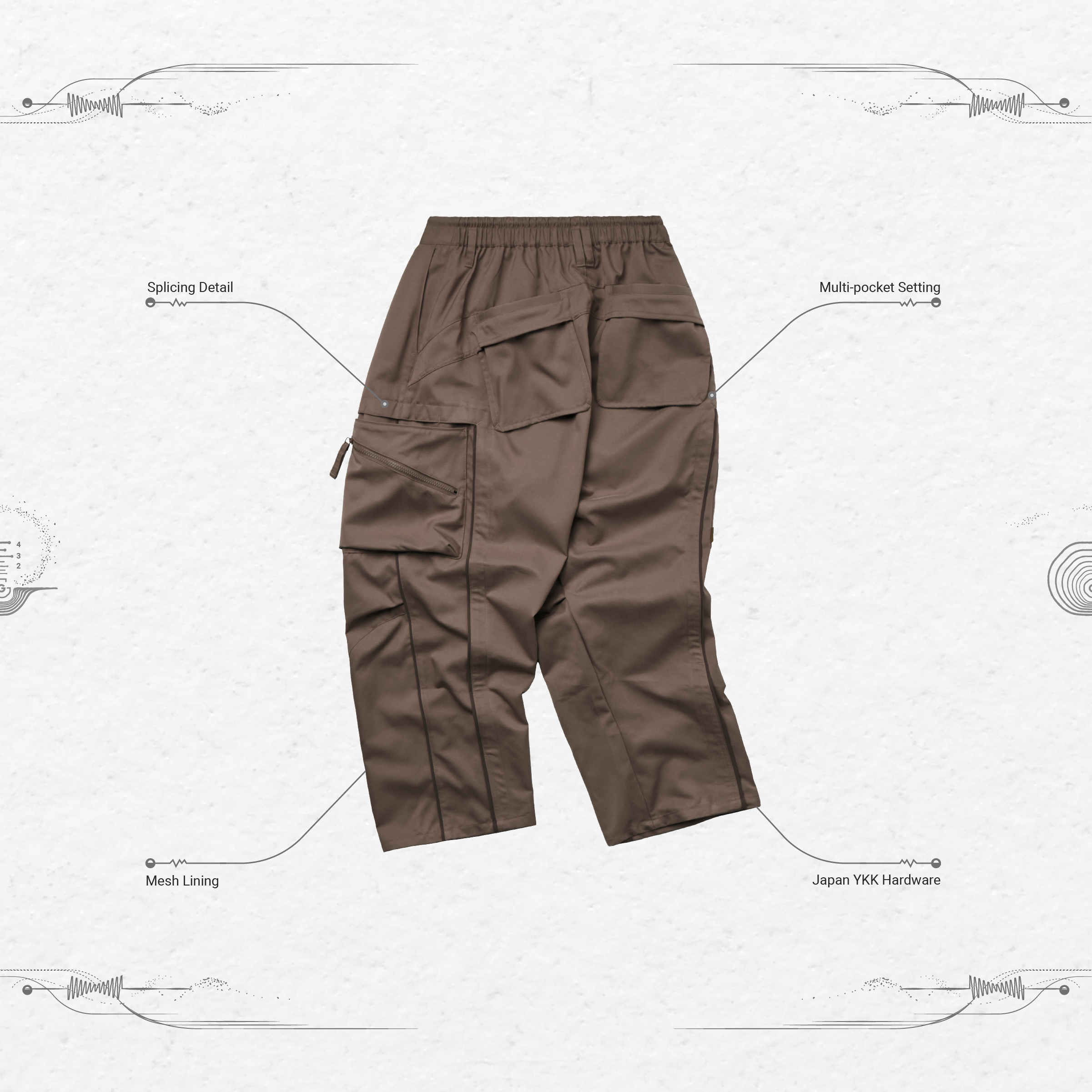 R.M3P - “Versatile” Utility Pants - Tan