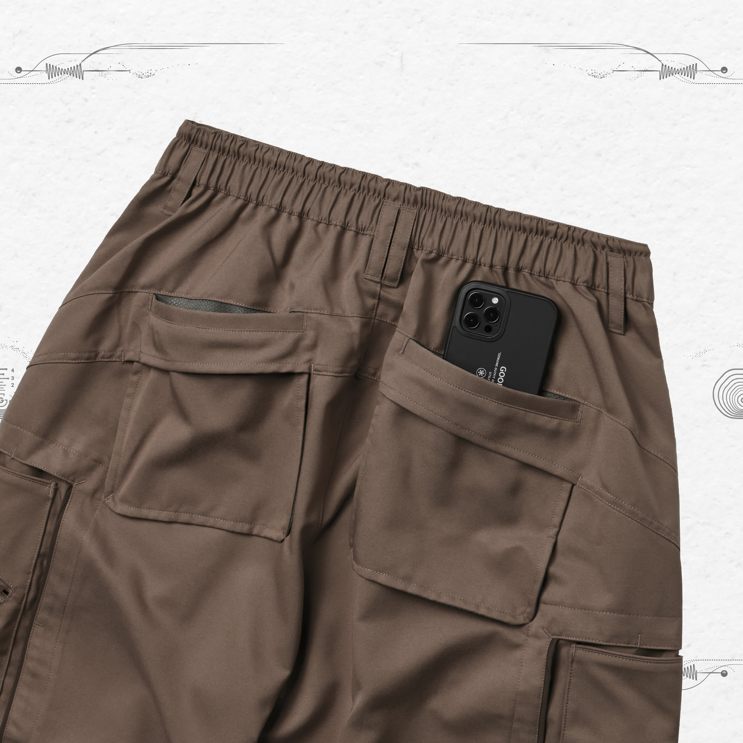 R.M3P - “Versatile” Utility Pants - Tan