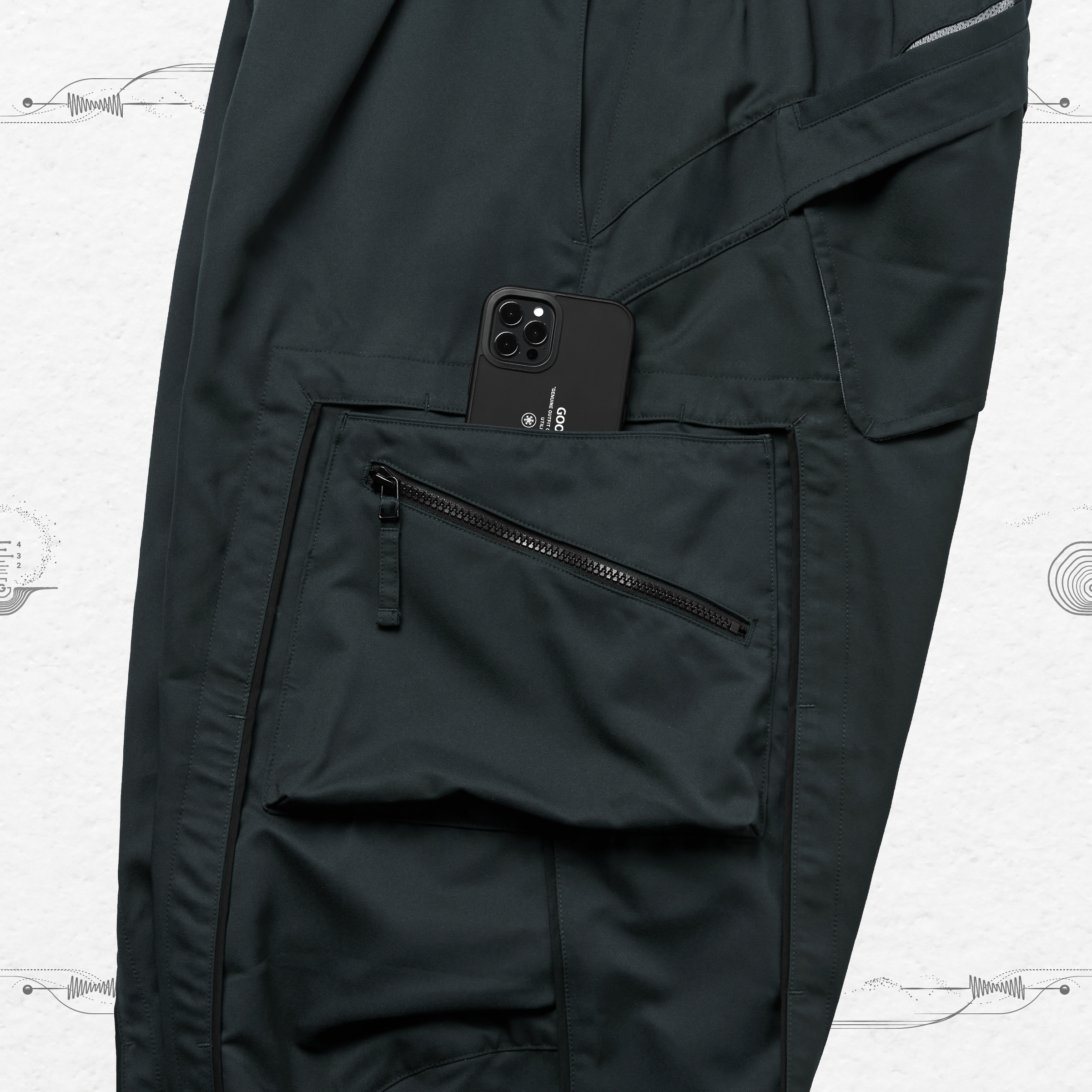 R.M3P - “Versatile” Utility Pants - Shadow