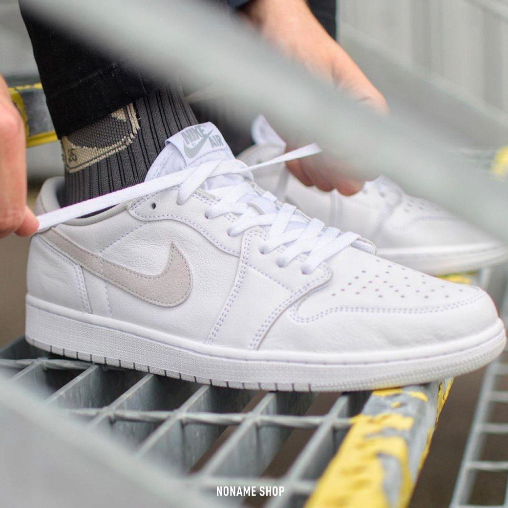 NIKE Air Jordan 1 Low OG Neutral Grey 灰白 麂皮 低筒