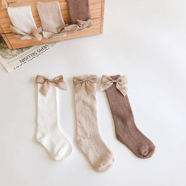 網狀蝴蝶結長襪