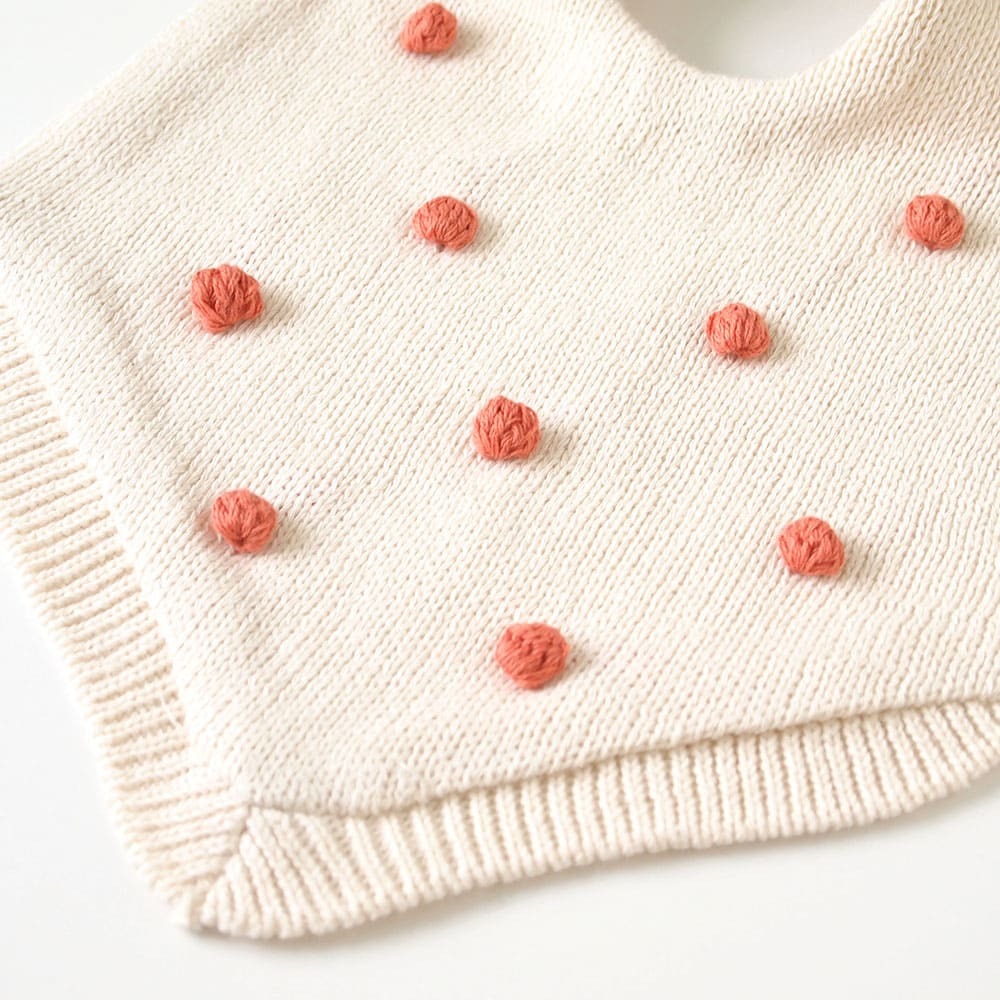 [日本製造🇯🇵Made in Japan] Hoppetta Tomte Knit Bib Kinari