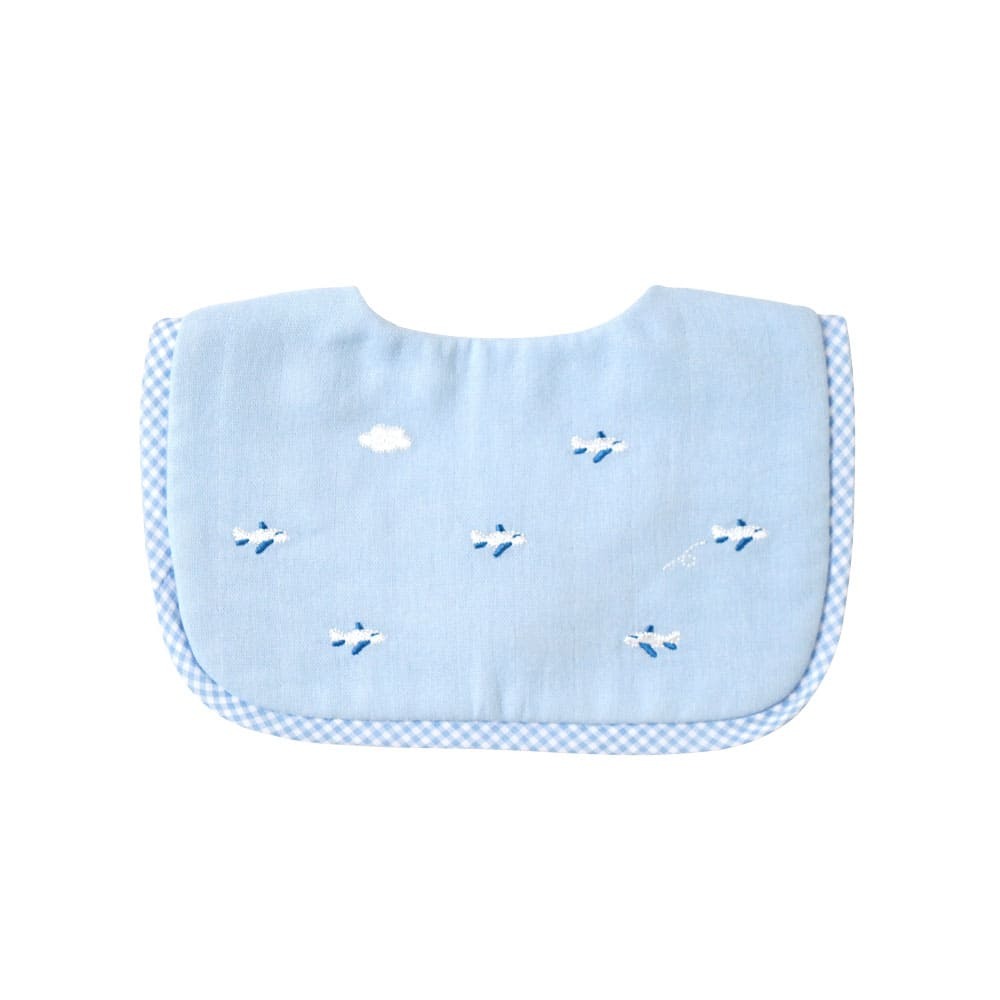 [日本製造🇯🇵Made in Japan] 10mois Hikoki Bib 小飛機刺繡口水肩