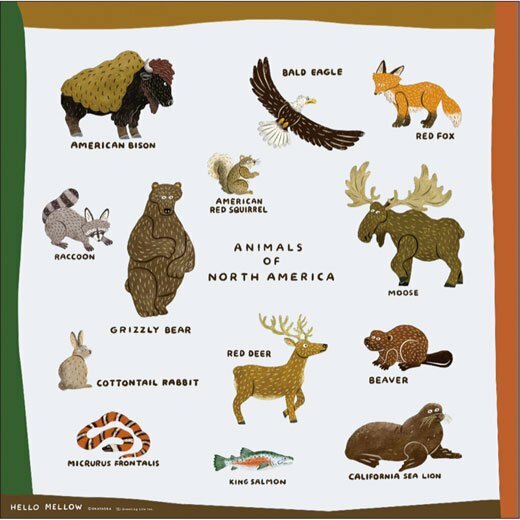 Okataoka 露營熊 純棉茶巾 掛布｜日本 Greeting Life