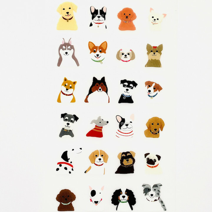 狗狗 動物表情透明貼紙 可重複黏貼 ｜日本Greeting Life