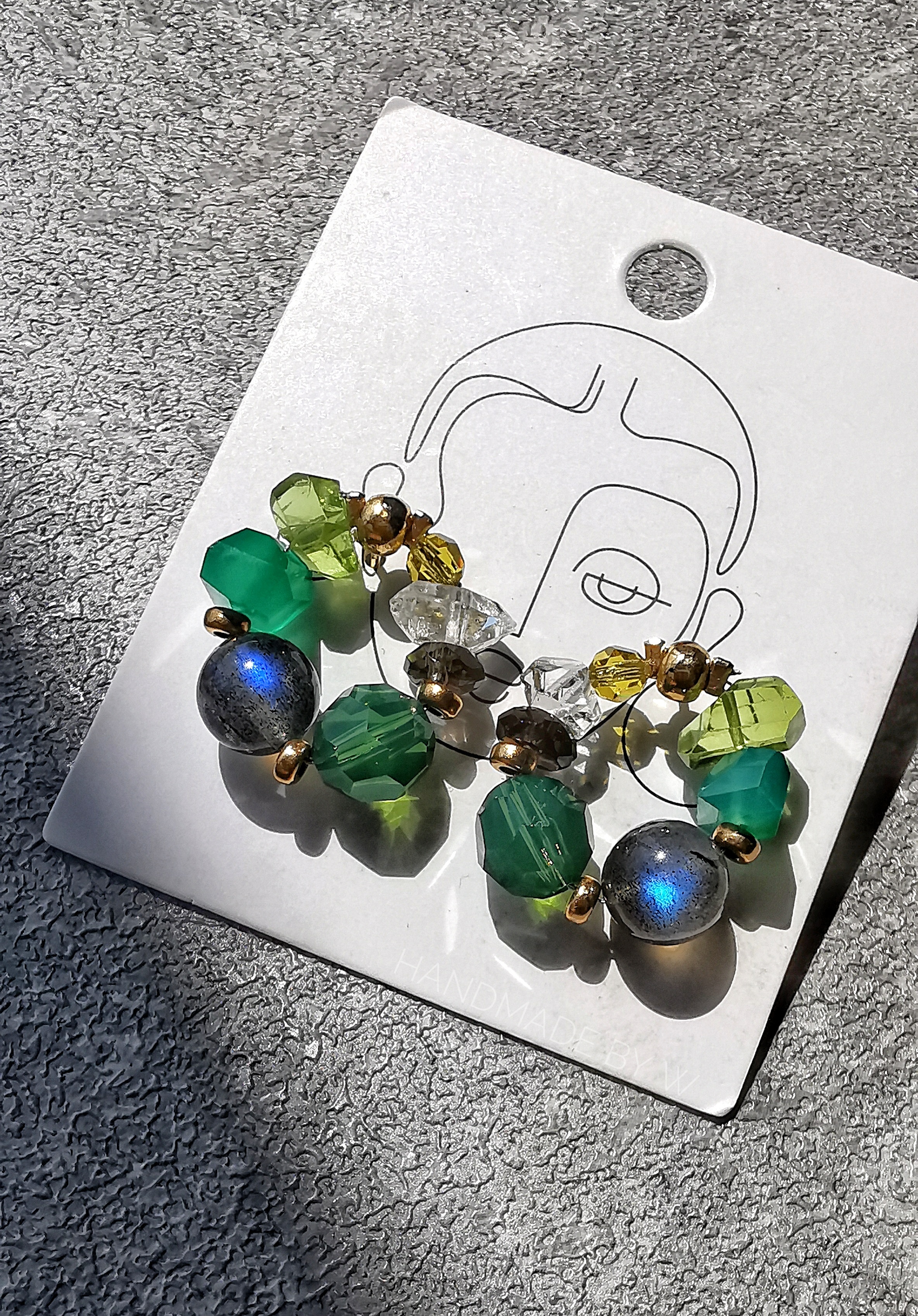 W's Signature Multi Gems Stud
