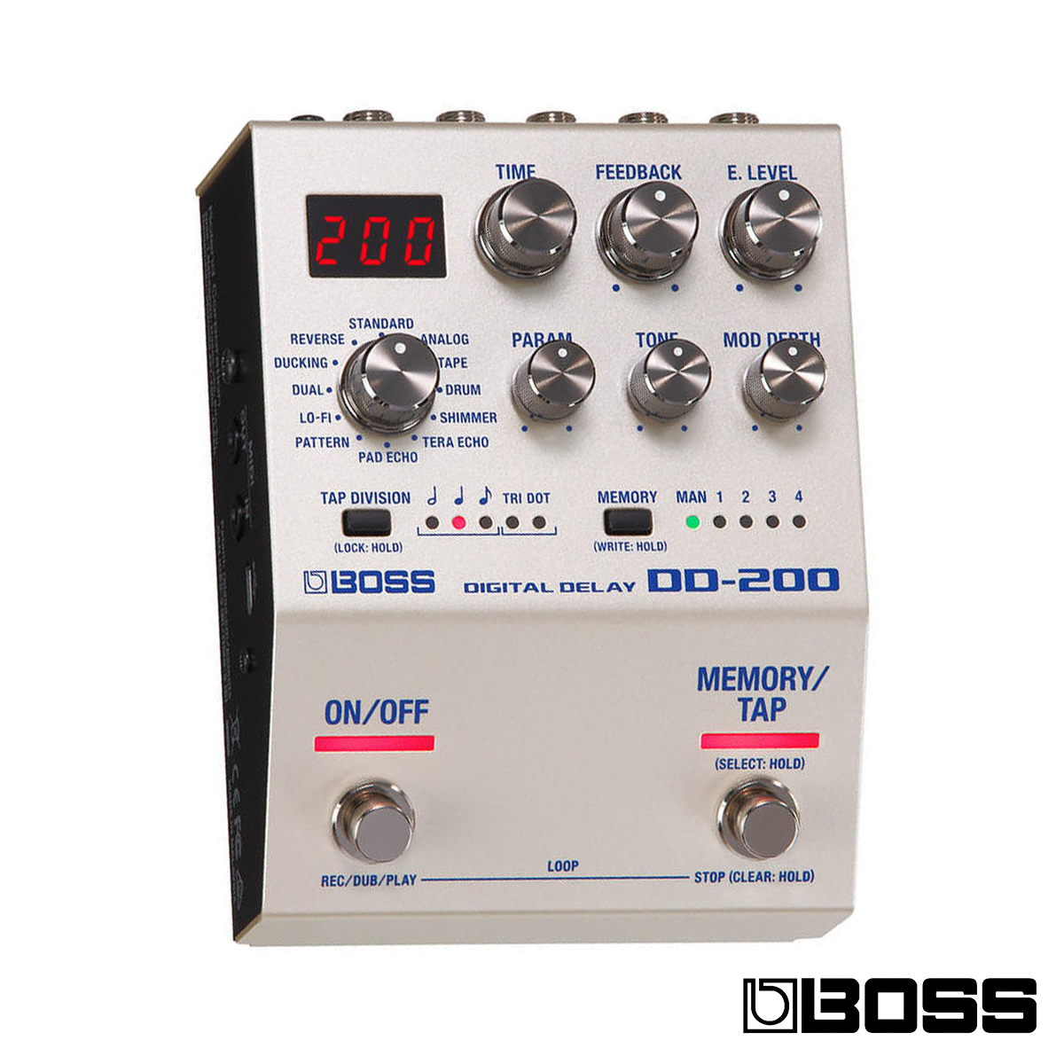 BOSS DD-200 數位 Digital Delay 延遲 單顆 效果器