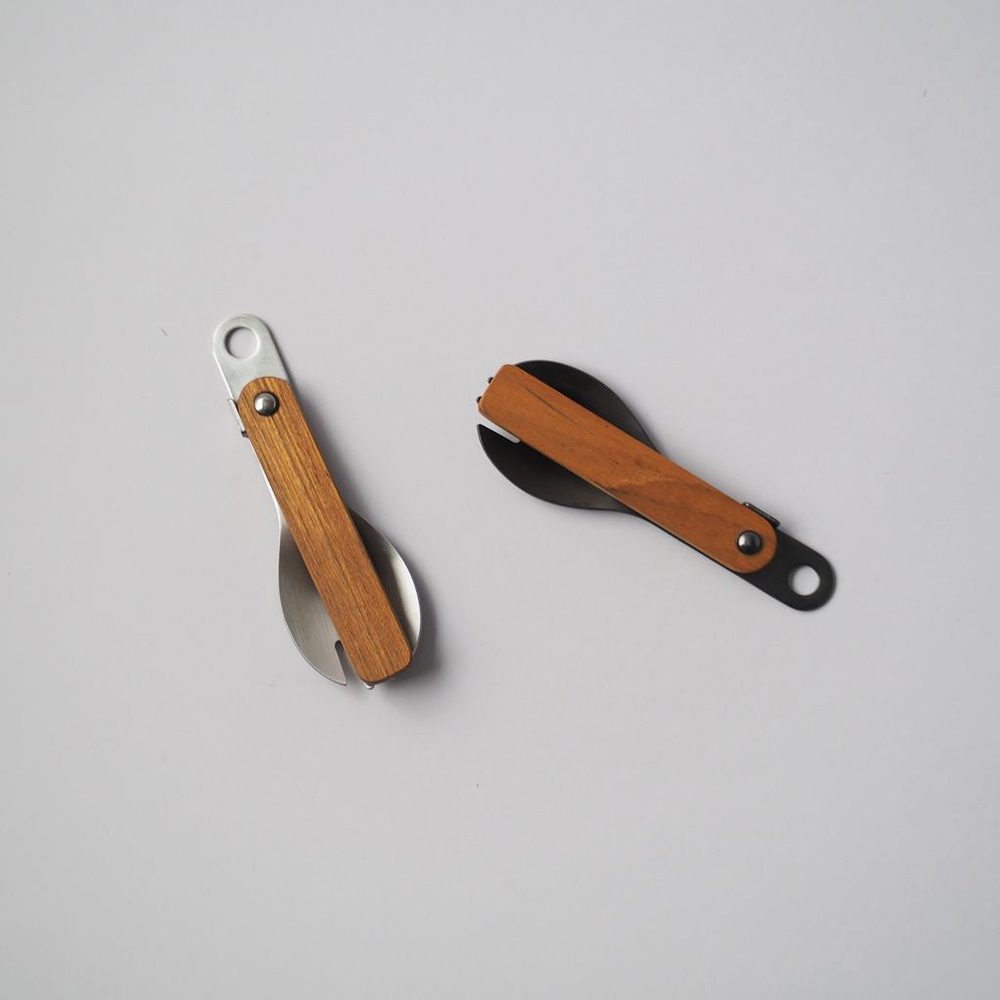 Flat Green 不鏽鋼黑摺疊叉匙