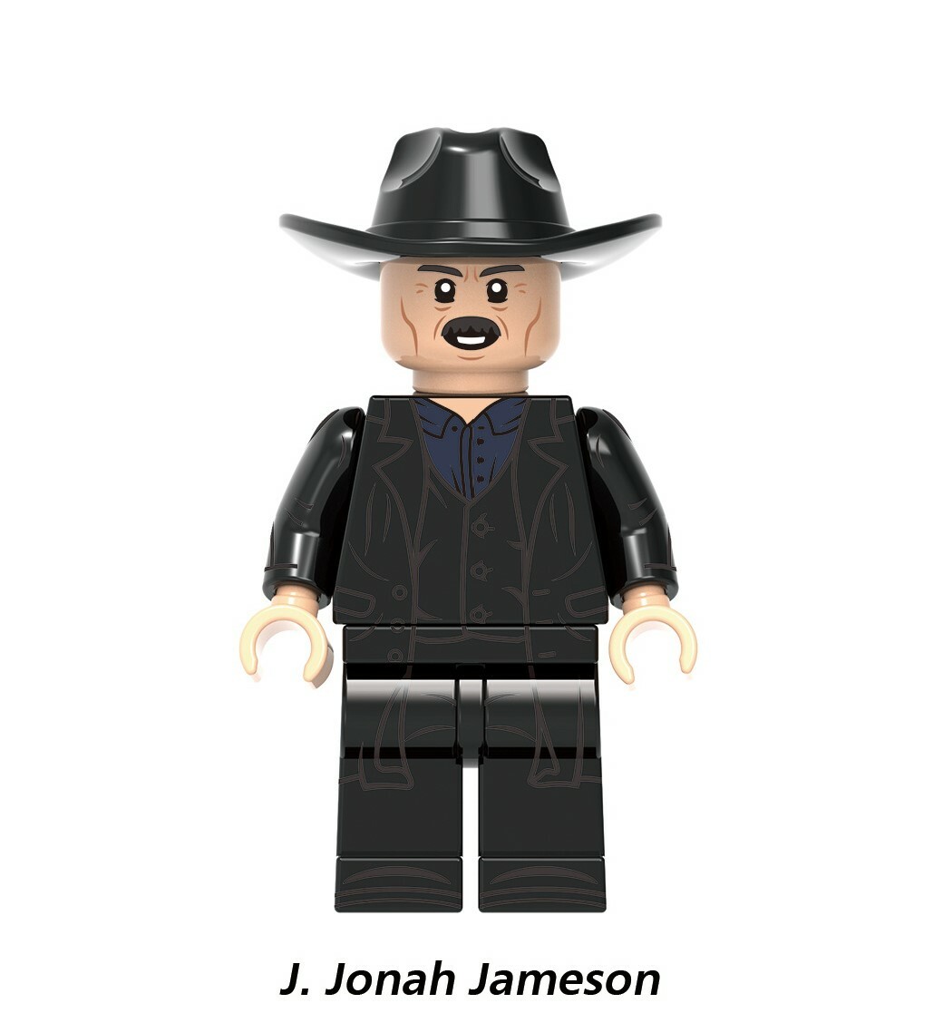 J. Jonah Jameson Marvel Custom Minifigures Minifigs Fit Lego XH1862