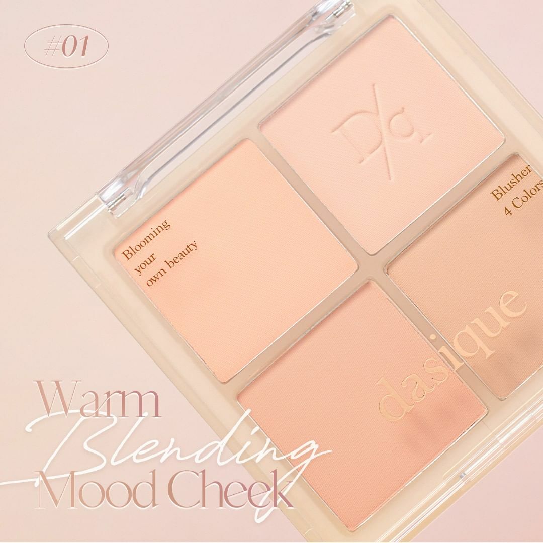 [ dasique ] Blending Mood Cheek - #01 Warm Blending