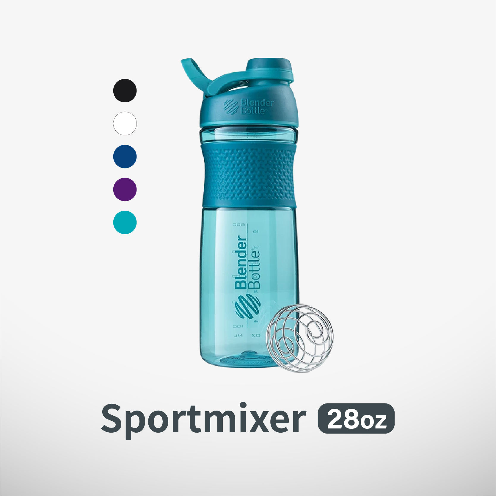 BlenderBottle 28oz SportMixer Sleek Water Bottle Shaker Cup Geo