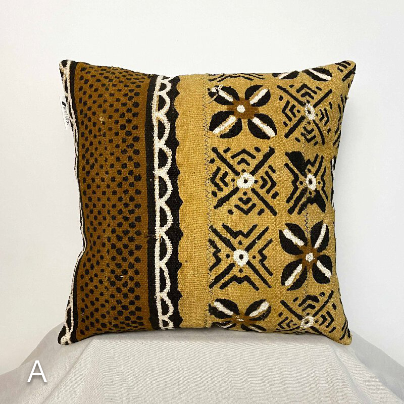 泥染抱枕｜烏金｜馬利