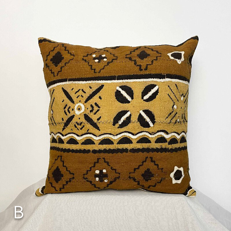 泥染抱枕｜烏金｜馬利