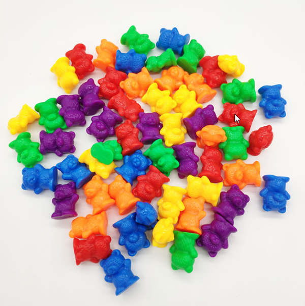 蒙台梭利彩虹計數砝碼套裝 PLA958654