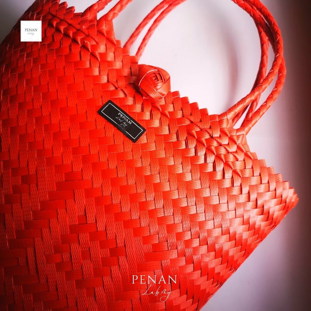Penan Tote ZigZag (back white) Penan Tote ZigZag (back white)