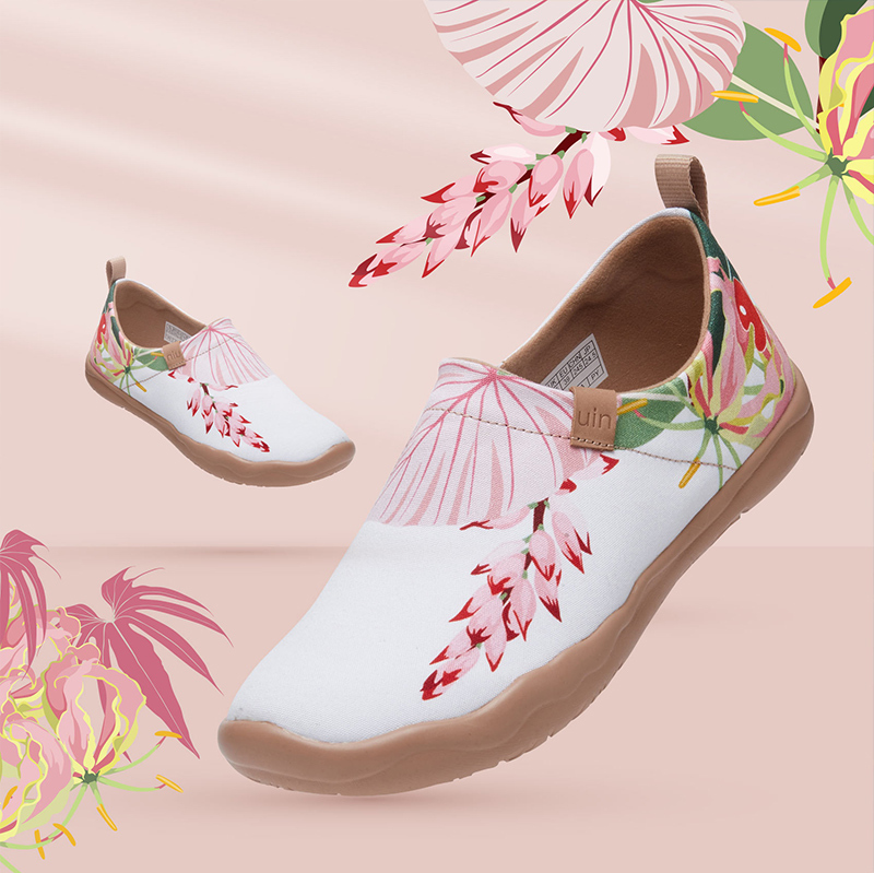 【 Uin 】西班牙原創設計 | 熱帶花語 女鞋 彩繪鞋 休閒鞋 懶人鞋