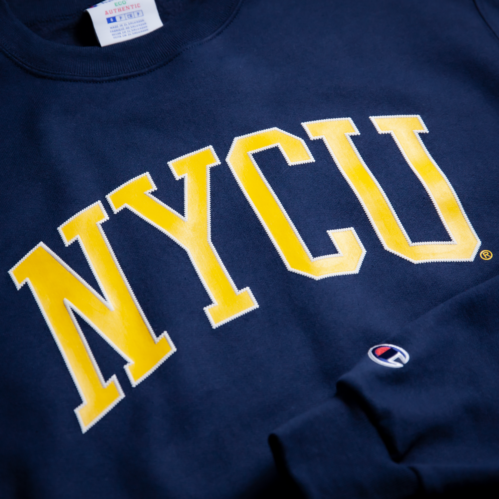 Champion® 陽明交通大學 NYCU 立體大LOGO 大學T - (海軍藍)