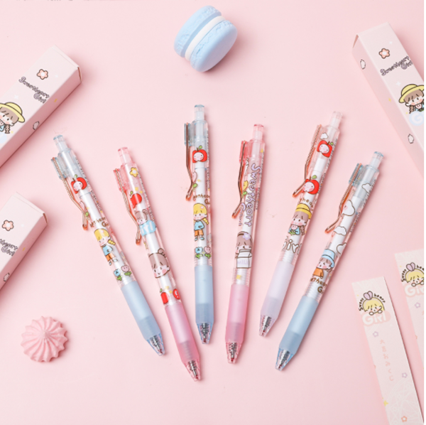 少女卡通中性筆 1859