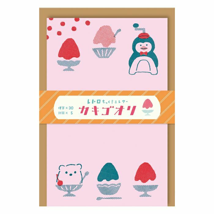 [Limited] Furukawashiko Mini Letter and Envelope Set－Summer Retro Series (Japanese Stationery Brand)