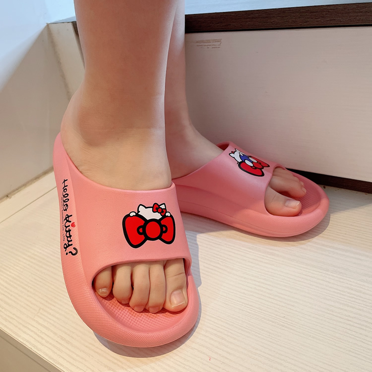 22084-KT Sanrio Hello Kitty 厚底防水拖鞋 #TW-AS22-921015 粉紅色