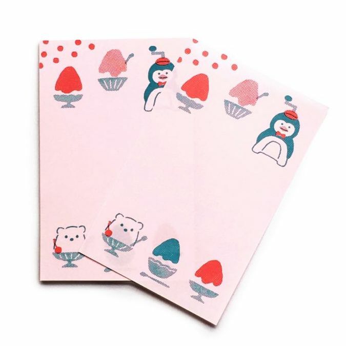 [Limited] Furukawashiko Mini Letter and Envelope Set－Summer Retro Series (Japanese Stationery Brand)