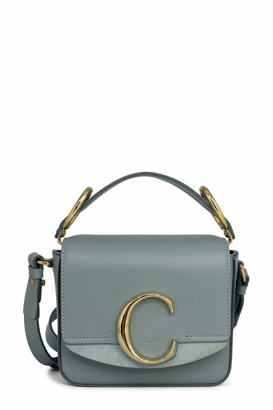 CHLOE MINI CHLOE C BAG FADED BLUE