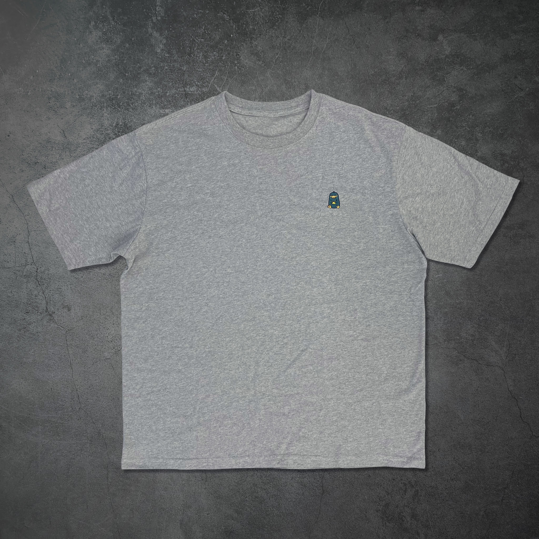 怪獸與牠們的產地-短袖T-shirt-小玻璃獸-灰