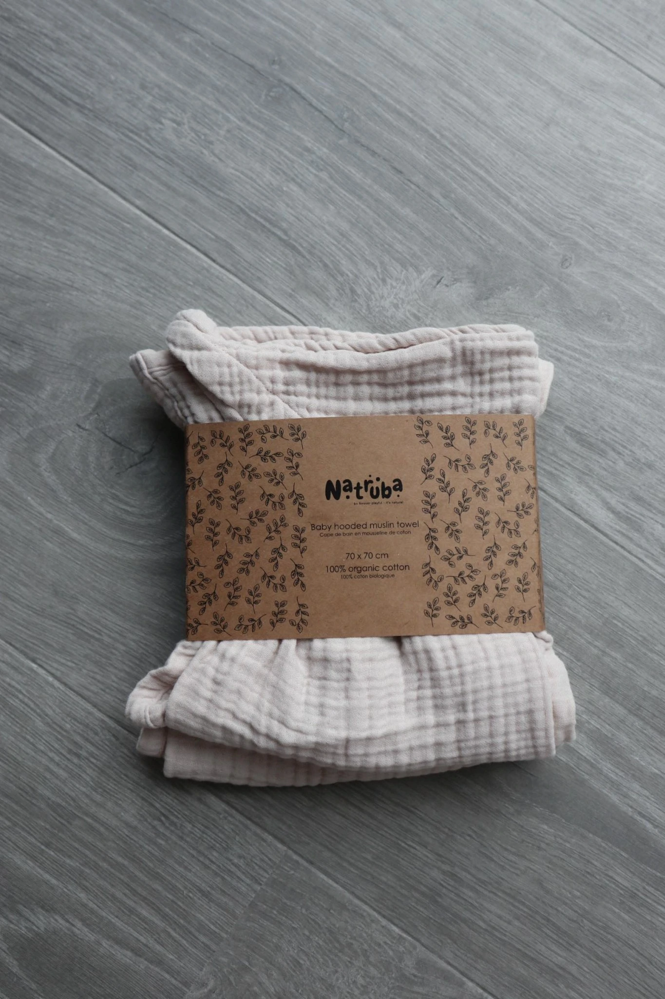 有機4層紗浴巾/creme