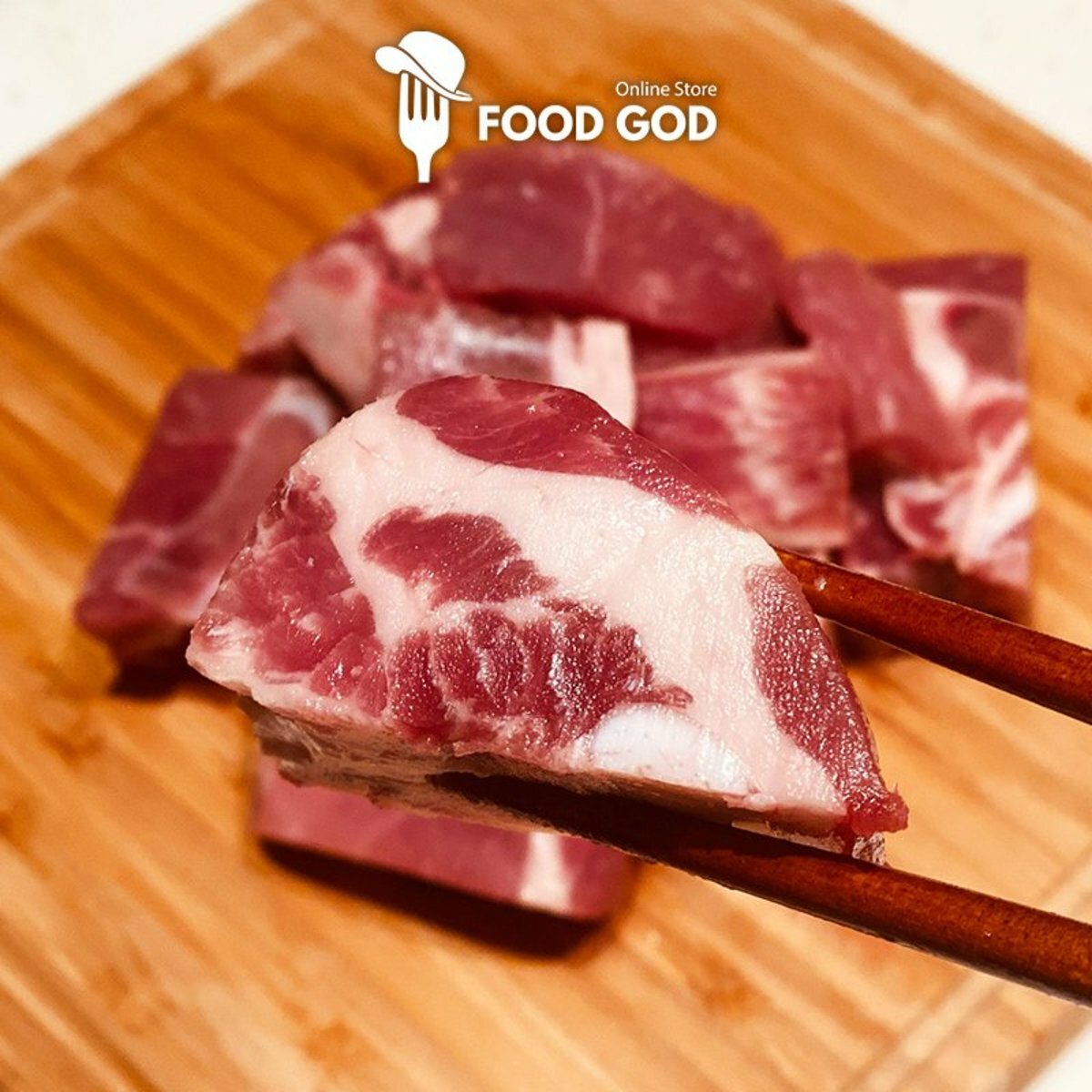 Prairie Fresh - 美國天然無激素豬排骨粒 (急凍) (約350-400g)