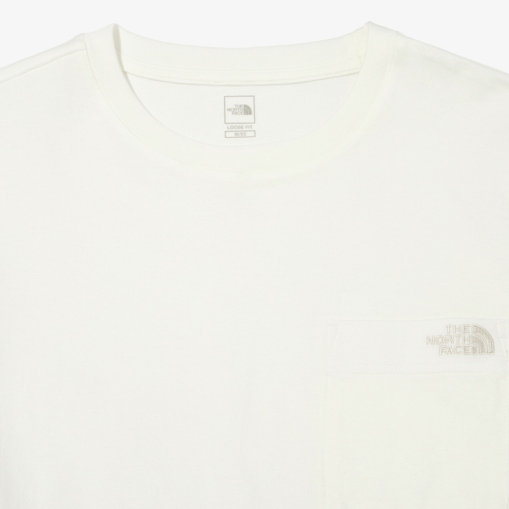 THE NORTH FACE ECO BRYCE 口袋刺繡LOGO 短袖 短T 白 NT7UN16B