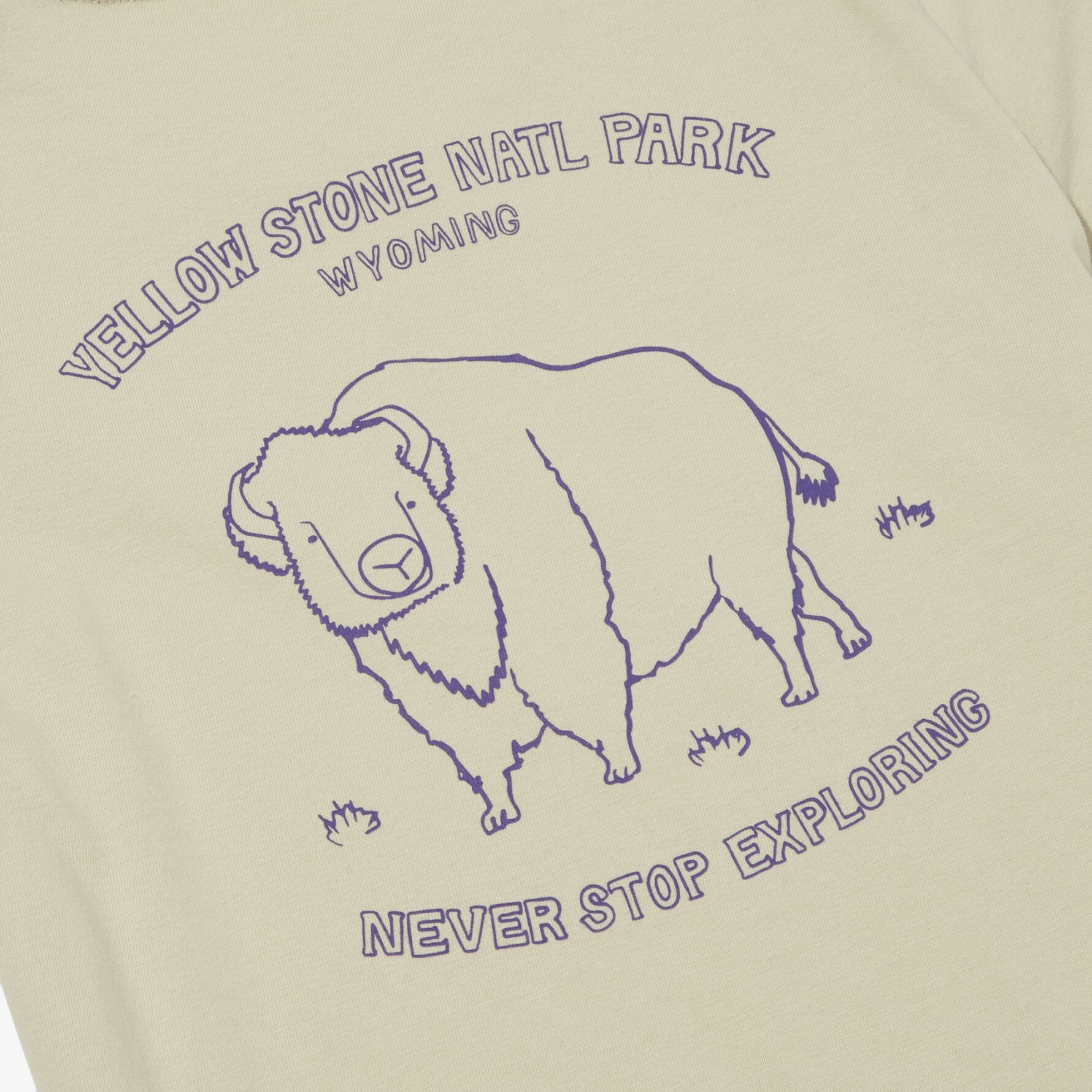 THE NORTH FACE K'S ADVENTURE 童 牛 短袖 短T 米色 NT7UN05T