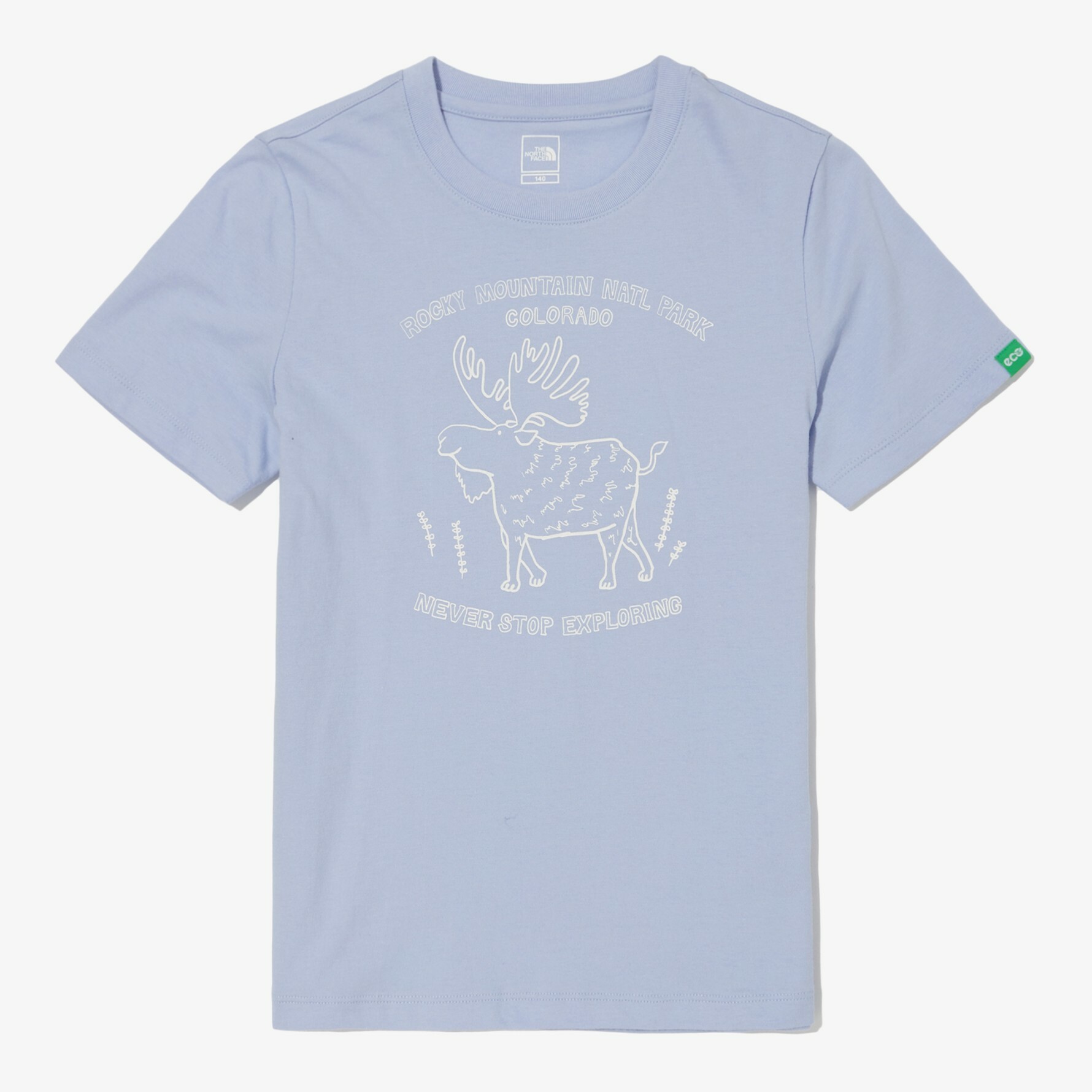 THE NORTH FACE K'S ADVENTURE 鹿 短袖 短T 紫色 NT7UN05U