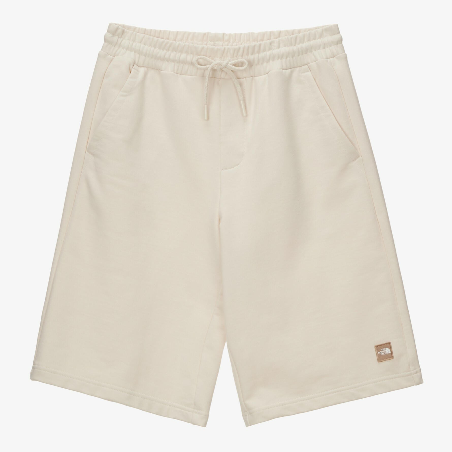 THE NORTH FACE COMFY SHORTS 白標限定 米 短褲 刺繡LOGO NS6KN01K
