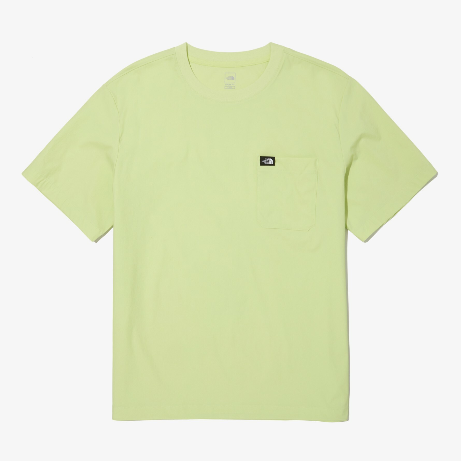 THE NORTH FACE DAY ALL-ROUND 小LOGO 螢光綠 口袋短袖 短T NT7UN15C