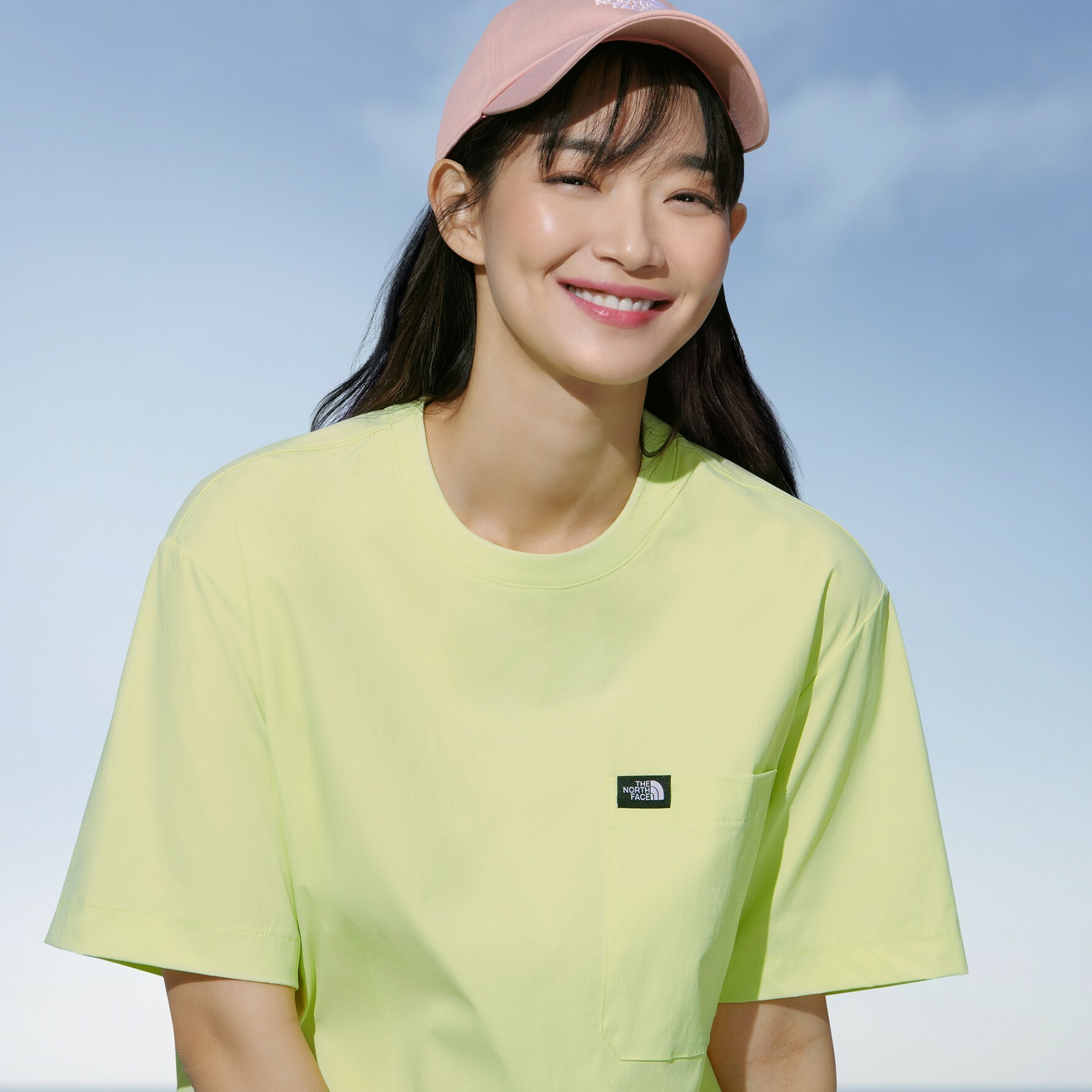 THE NORTH FACE DAY ALL-ROUND 小LOGO 螢光綠 口袋短袖 短T NT7UN15C