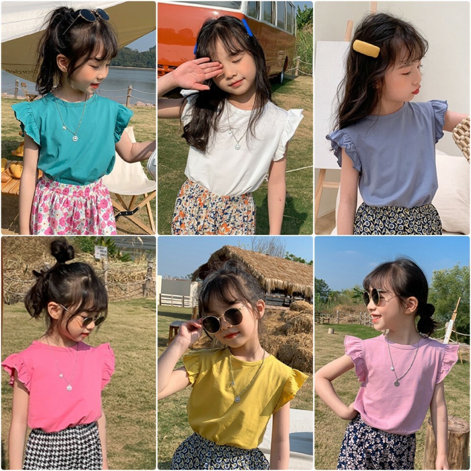 少量現貨 百搭荷葉飛袖上衣  6色