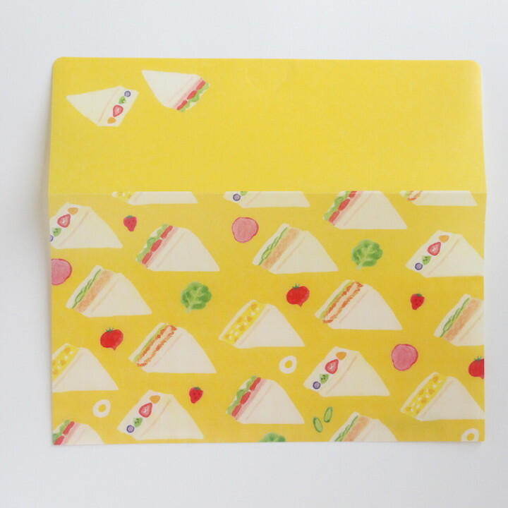 三明治 抗菌加工口罩收納袋｜日本古川紙工