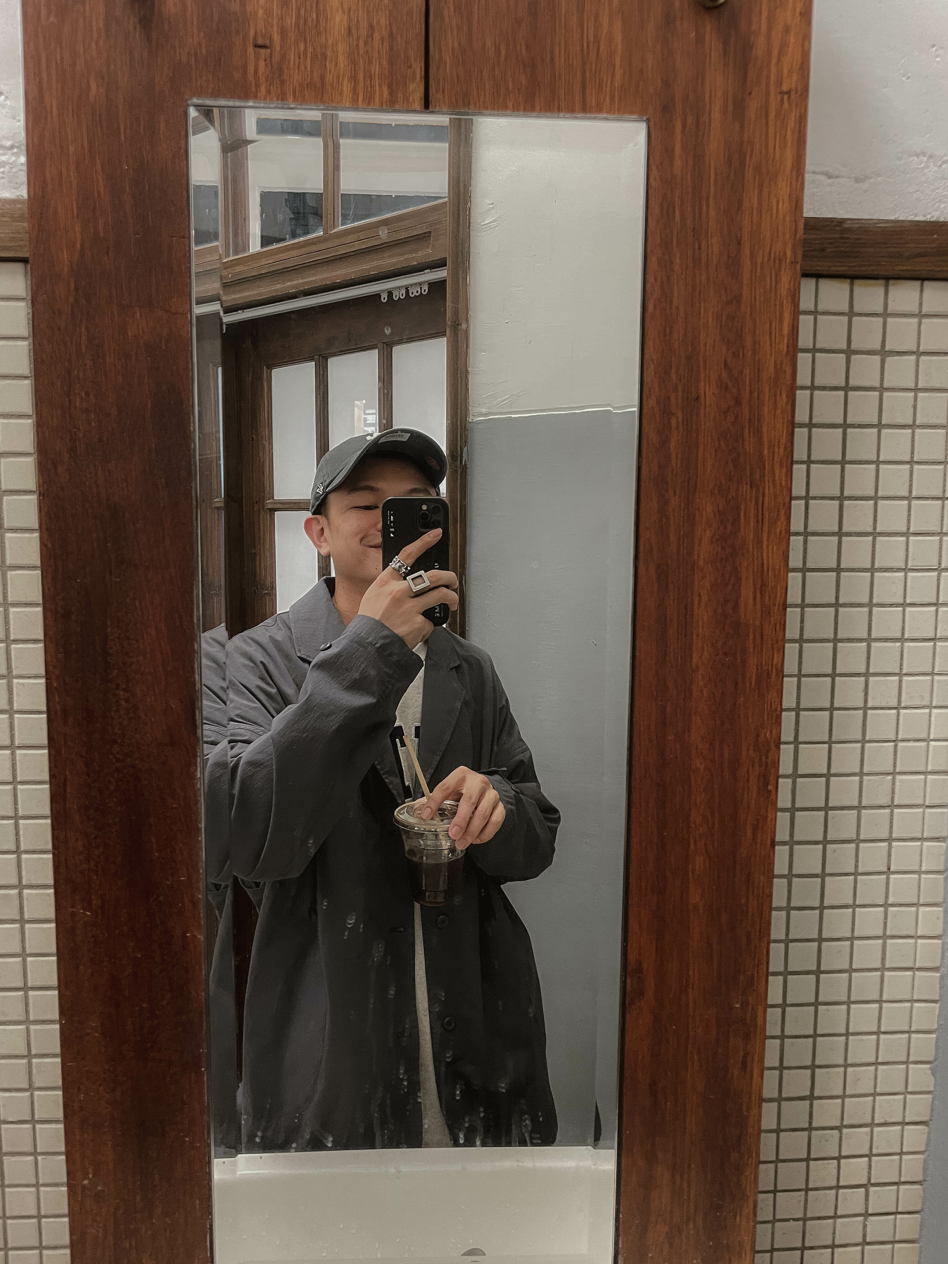 #現貨 (ACCR517) 鋼戒 拉絲方形鏤空戒