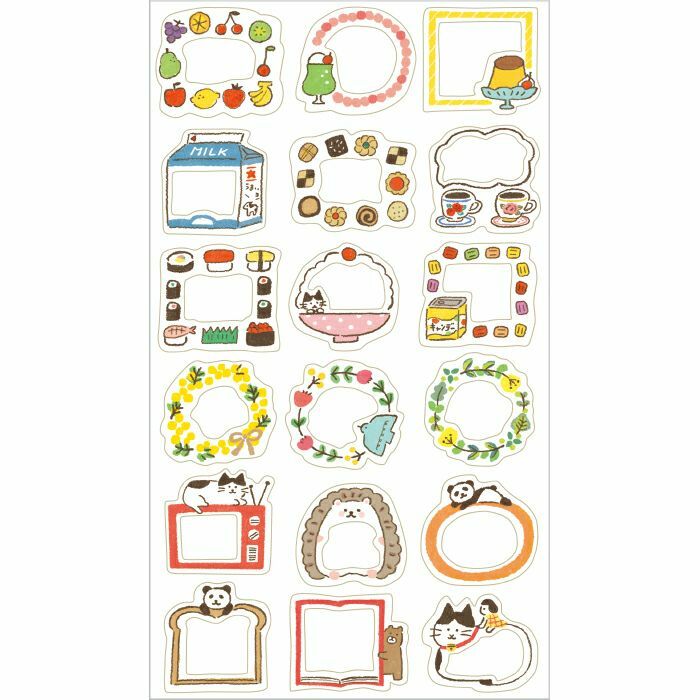 框框 透明迷你貼紙 手帳貼紙｜日本古川紙工