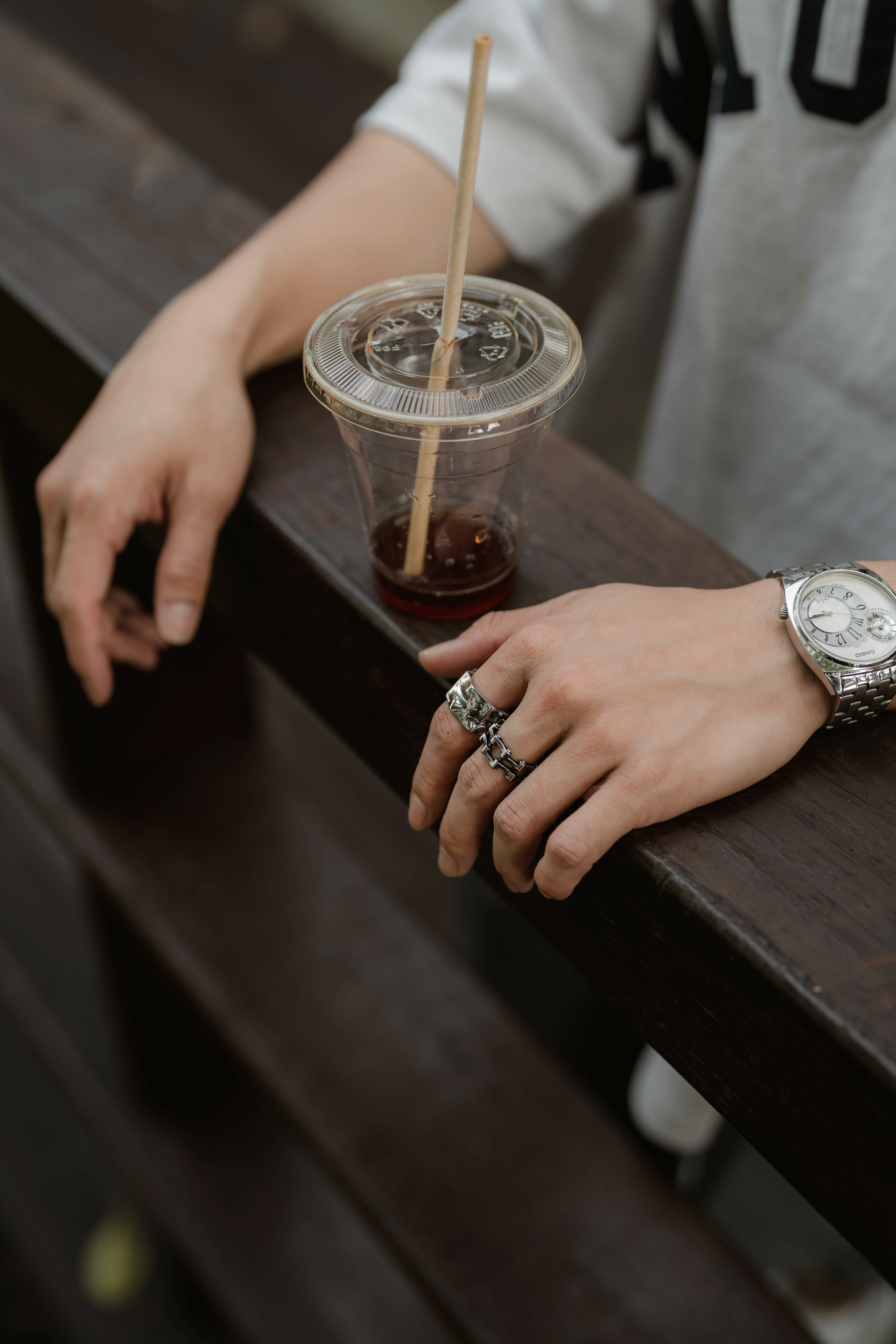 #現貨 (ACCR518) 鋼戒 不規則錫箔寬戒