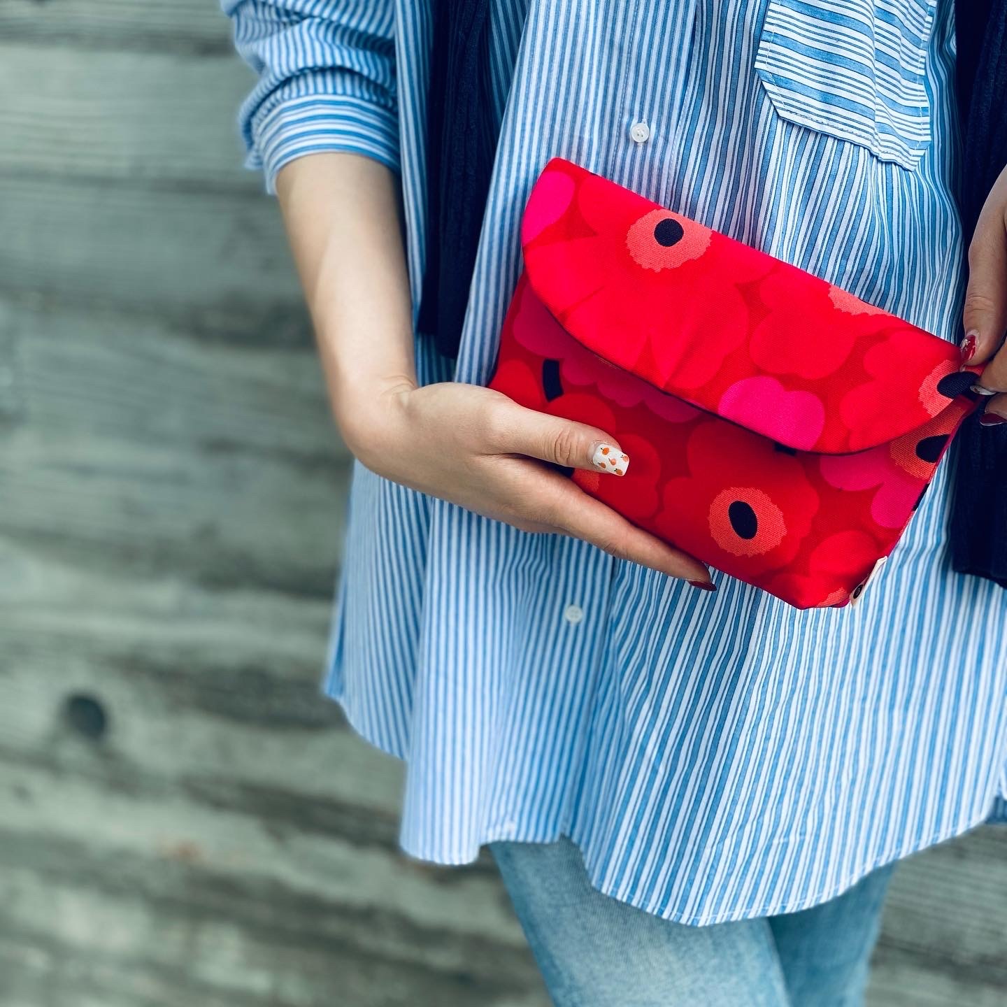 利是Pouch |limited cherry red (canvas fabric)