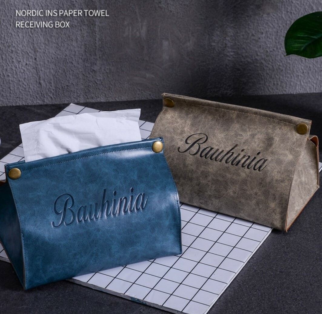 北歐簡約皮質面紙套